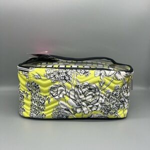 Floral Yellow and Black Women's Bag